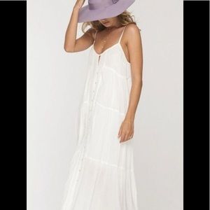 Indah White Long Dress